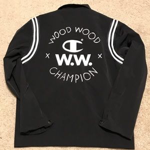 wood wood x champion coach jacket